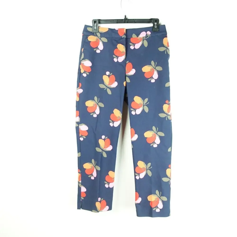 Boden Pants‎ Womens SZ 29 Cropped Floral High Rise Coastal Grandma Resort Wear